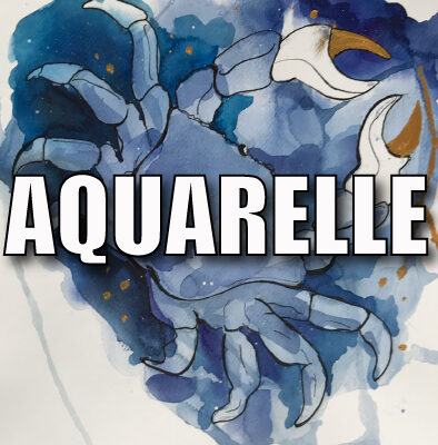 Cours d'apprentissage de l'eau et des pigmants