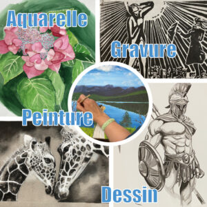 COURS PEINTURE AQUARELLE DESSIN GRAVURE