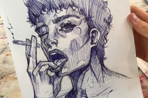 portrait au bic