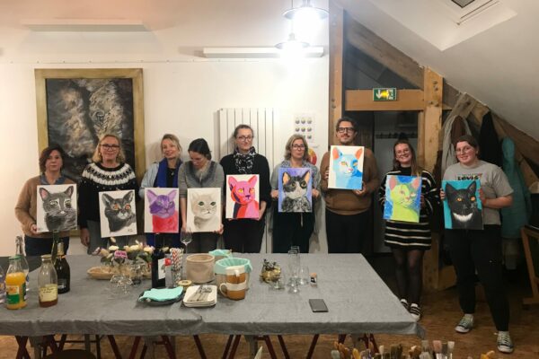 soirée apero peinture les chats